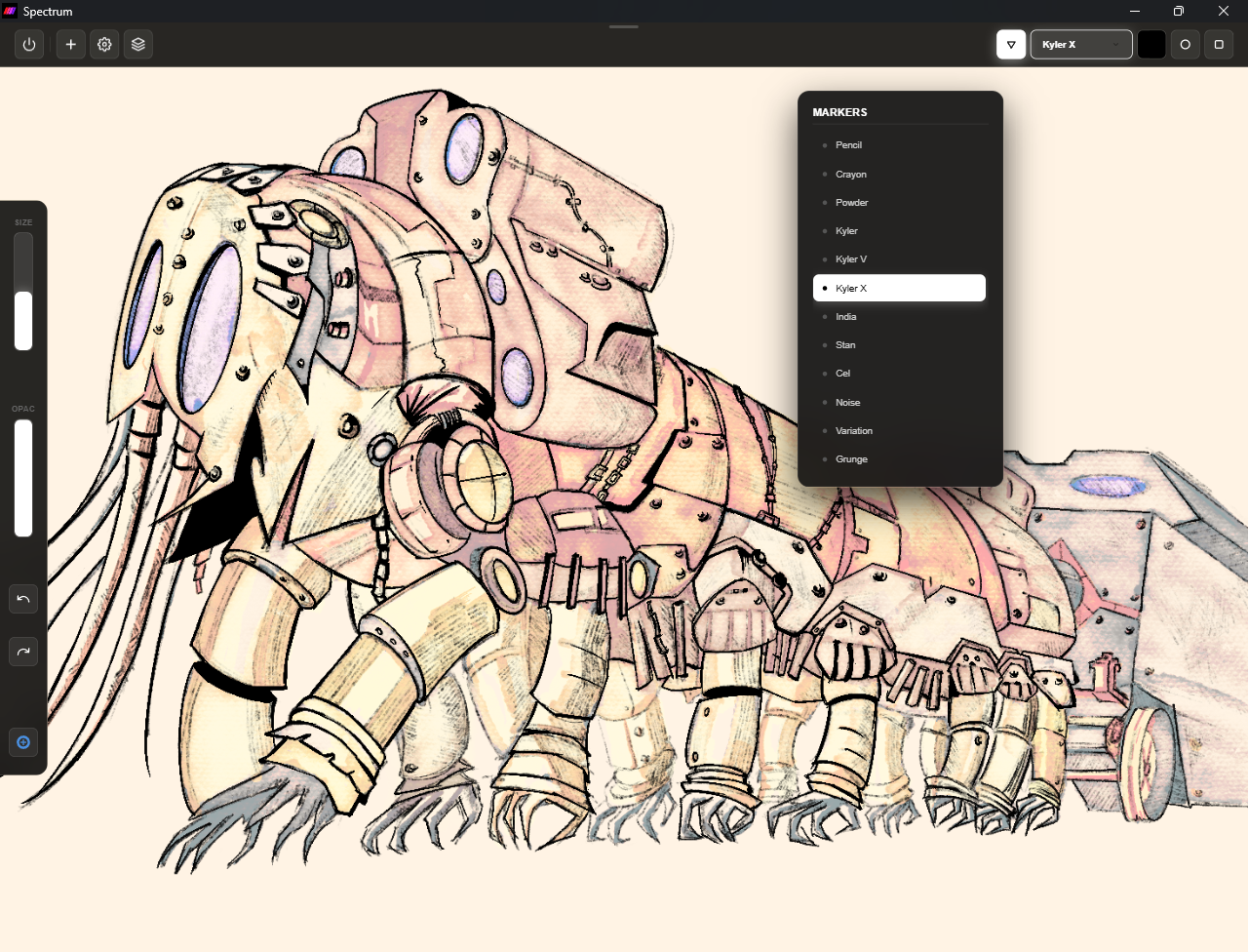 Spectrum Markers Interface
